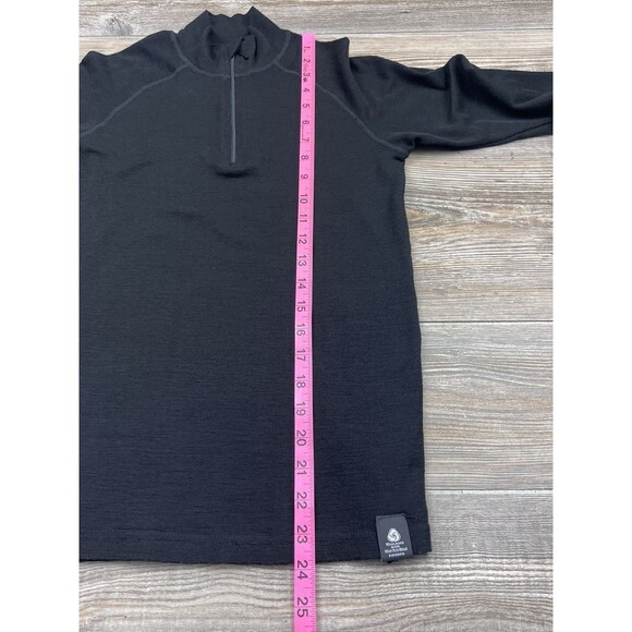 MOUNTAIN WAREHOUSE  EXTREME Merino Wool Shirt 1/4 Zip Baselayer Black Womens XS - Picture 8 of 11